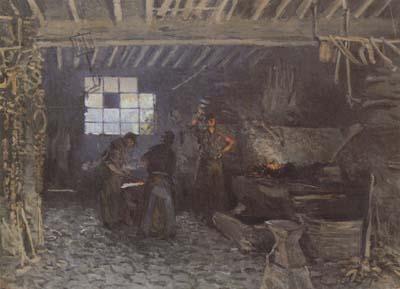 Alfred Sisley The Forge at Marly-le-Roi (san34) Norge oil painting art